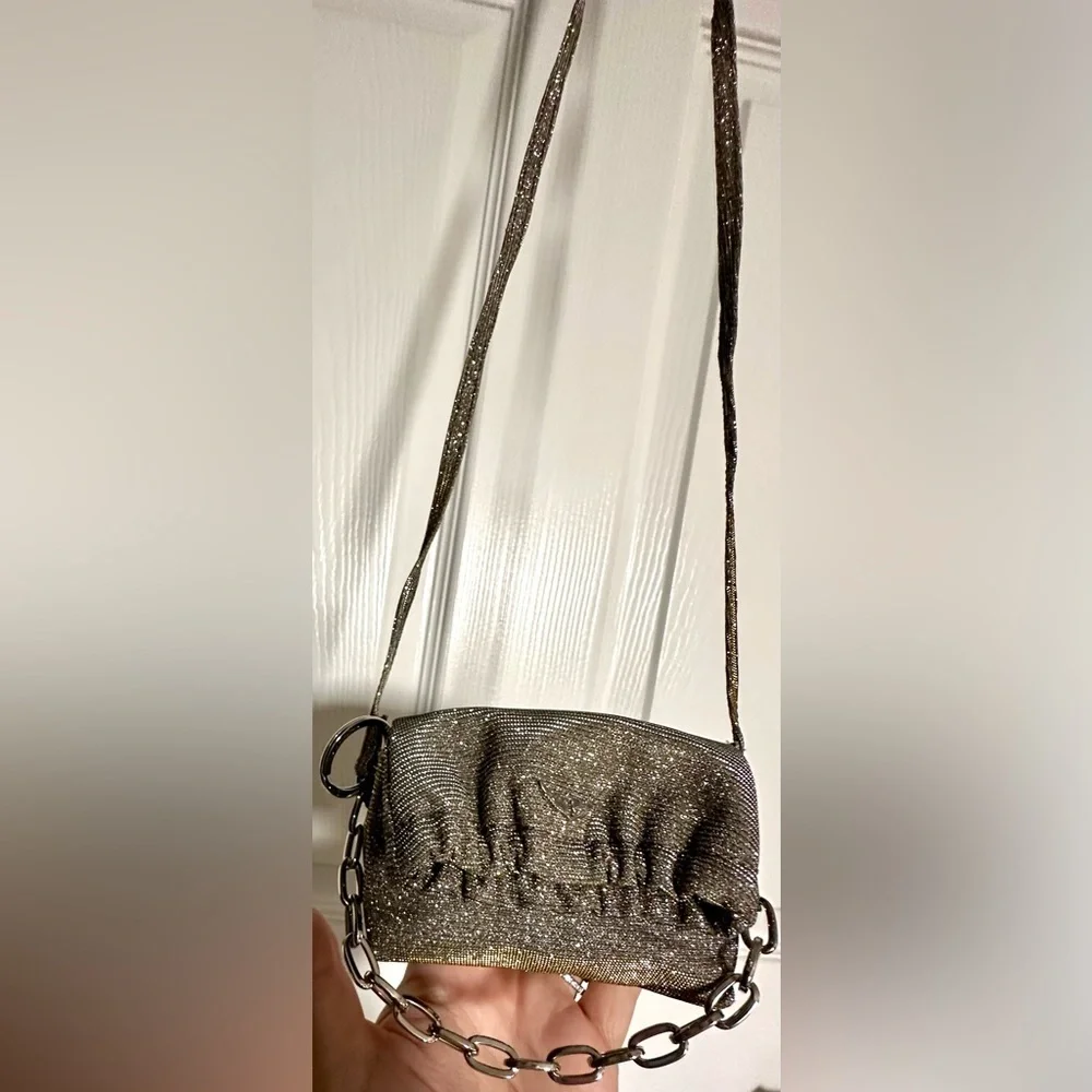 RARE Zadig & Voltaire NWOT Mini Rockyssime Grigri Sparkle Clutch